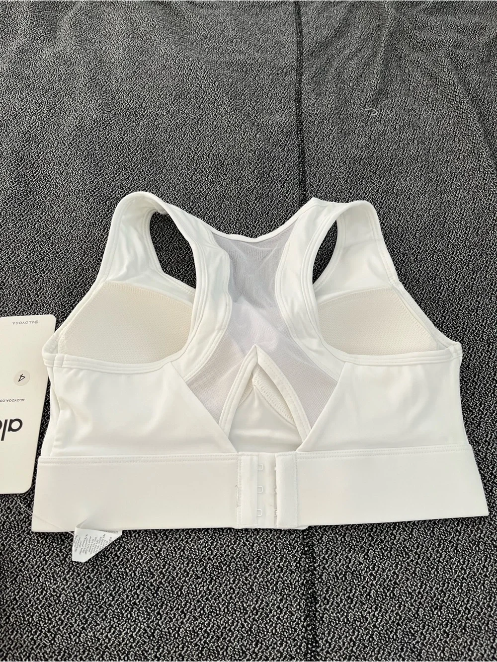 ALO Yoga White Racerback Sports Bra Camisole